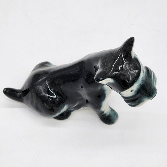 Vintage Scottish Terrier Scotty Dogs Ceramic Figurines Set of 2 - Picture 4 of 7